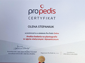 Certyfikat ProPedis 1.04.2025